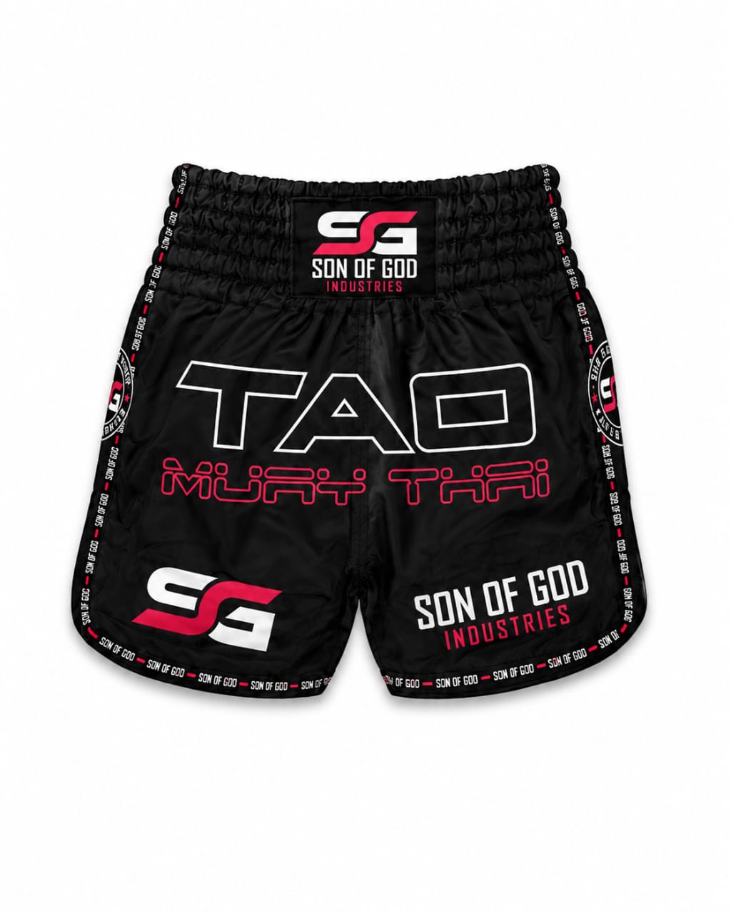 Son of God Muay Thai Fight Shorts – Black Premium Training Shorts